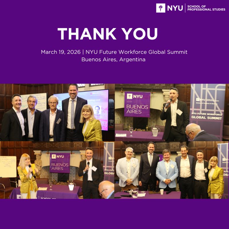 NYU Future Workforce Global Summit, Buenos Aires, March 19, 2026